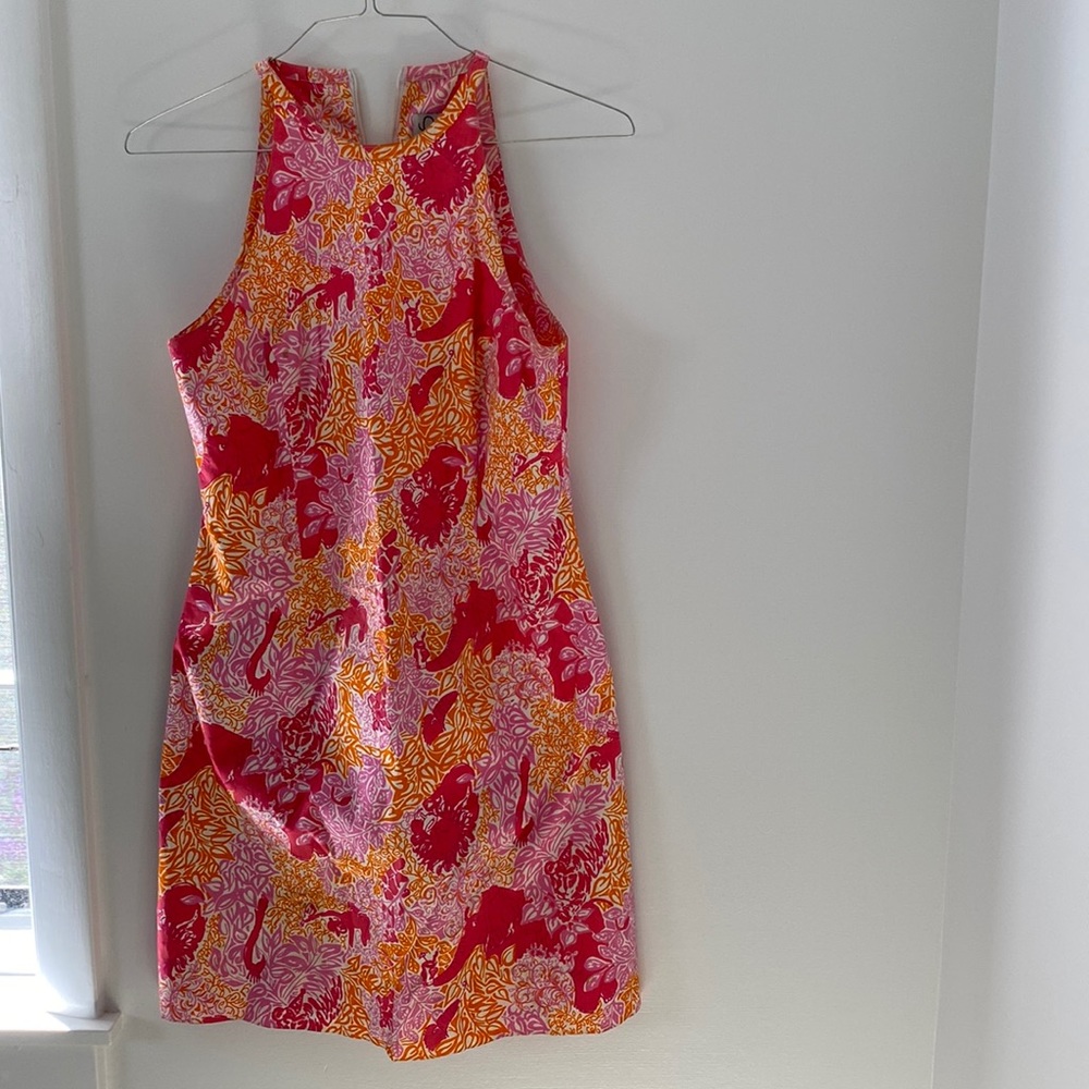 LILY PULITZER 100% cotton size 8, halter neck dress